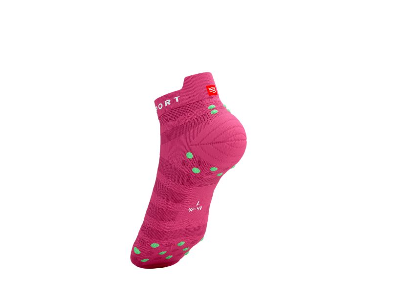 PRO RACING SOCKS V4.0 ULTRALIGHT RUN LOW - HOT PINK